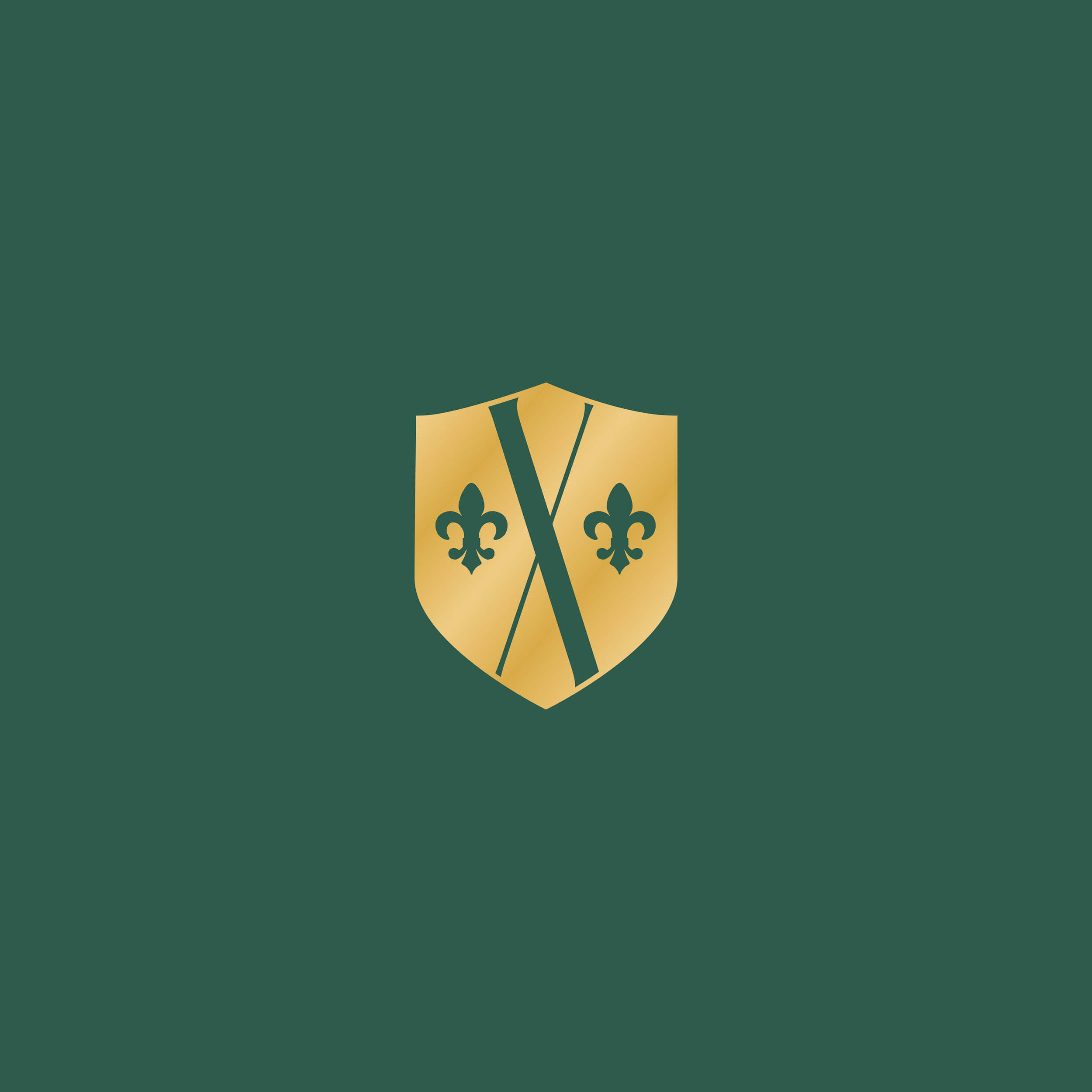 Das Wappen von RueX Values in Gold