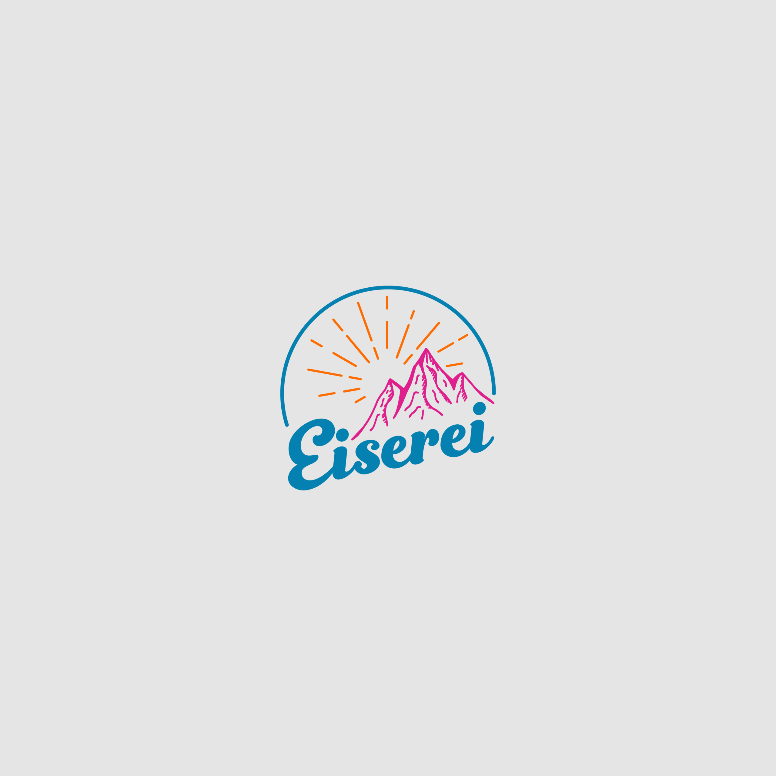 Das Sekundärlogo der Firma die Eiserei, das durch Grafikdesign entstand