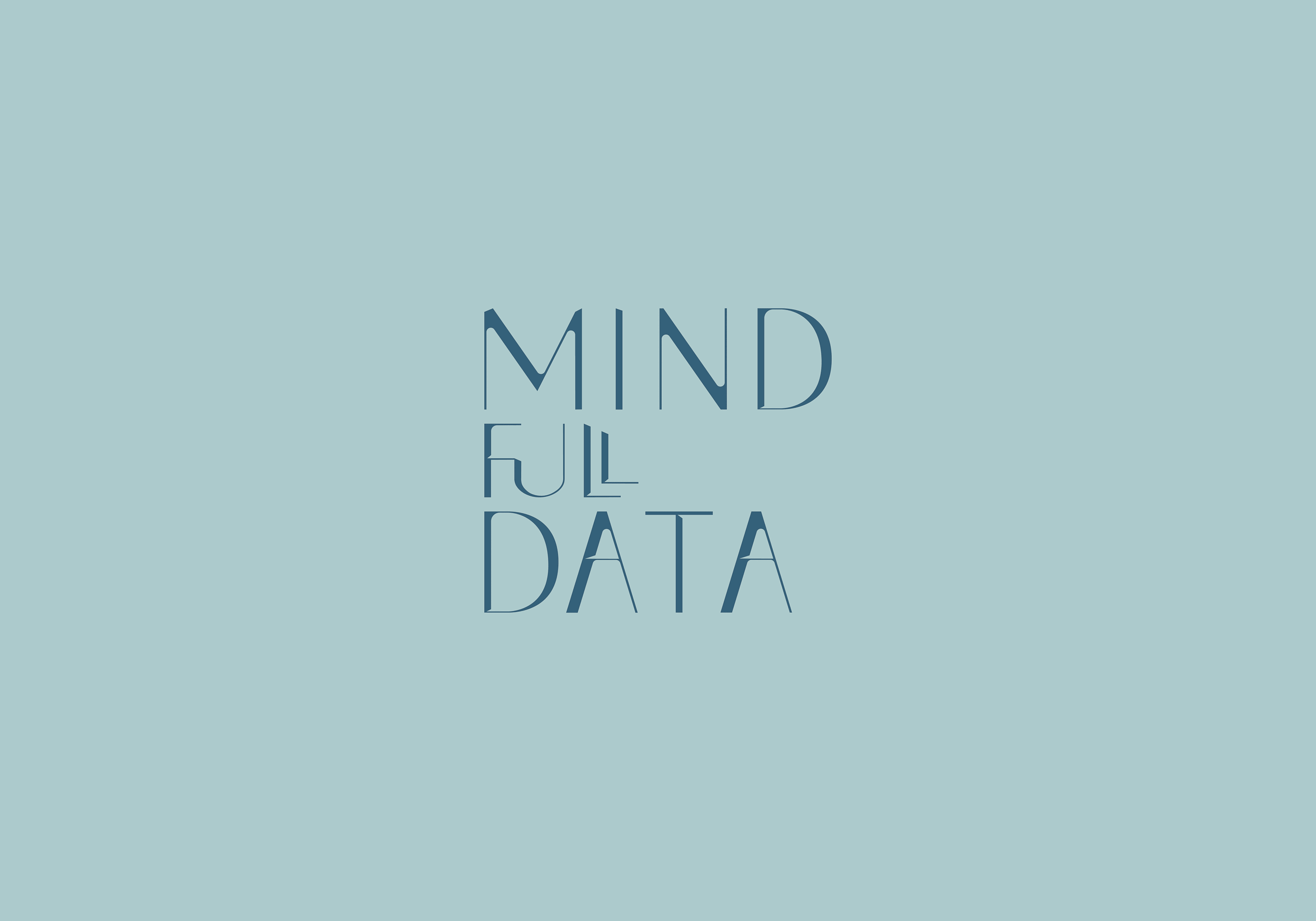 Das Sekundärlogo von MINDfull DATA, mit dem Brand Design der Firma