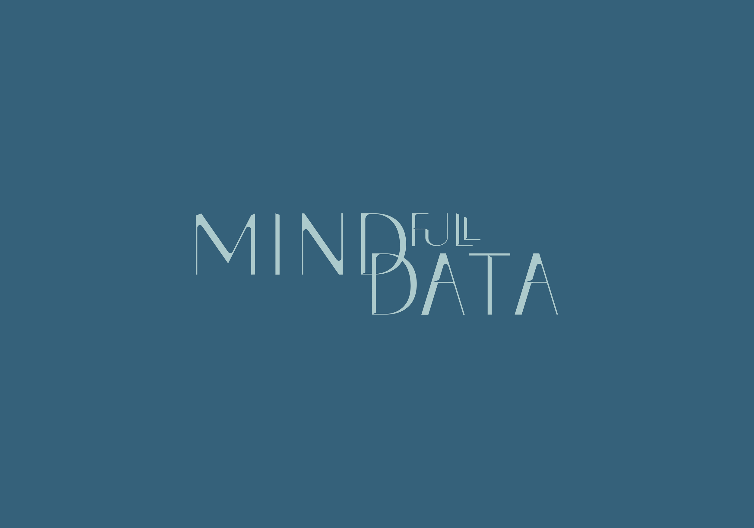 Das Logo von MINDfull DATA, mit dem Brand Design der Firma