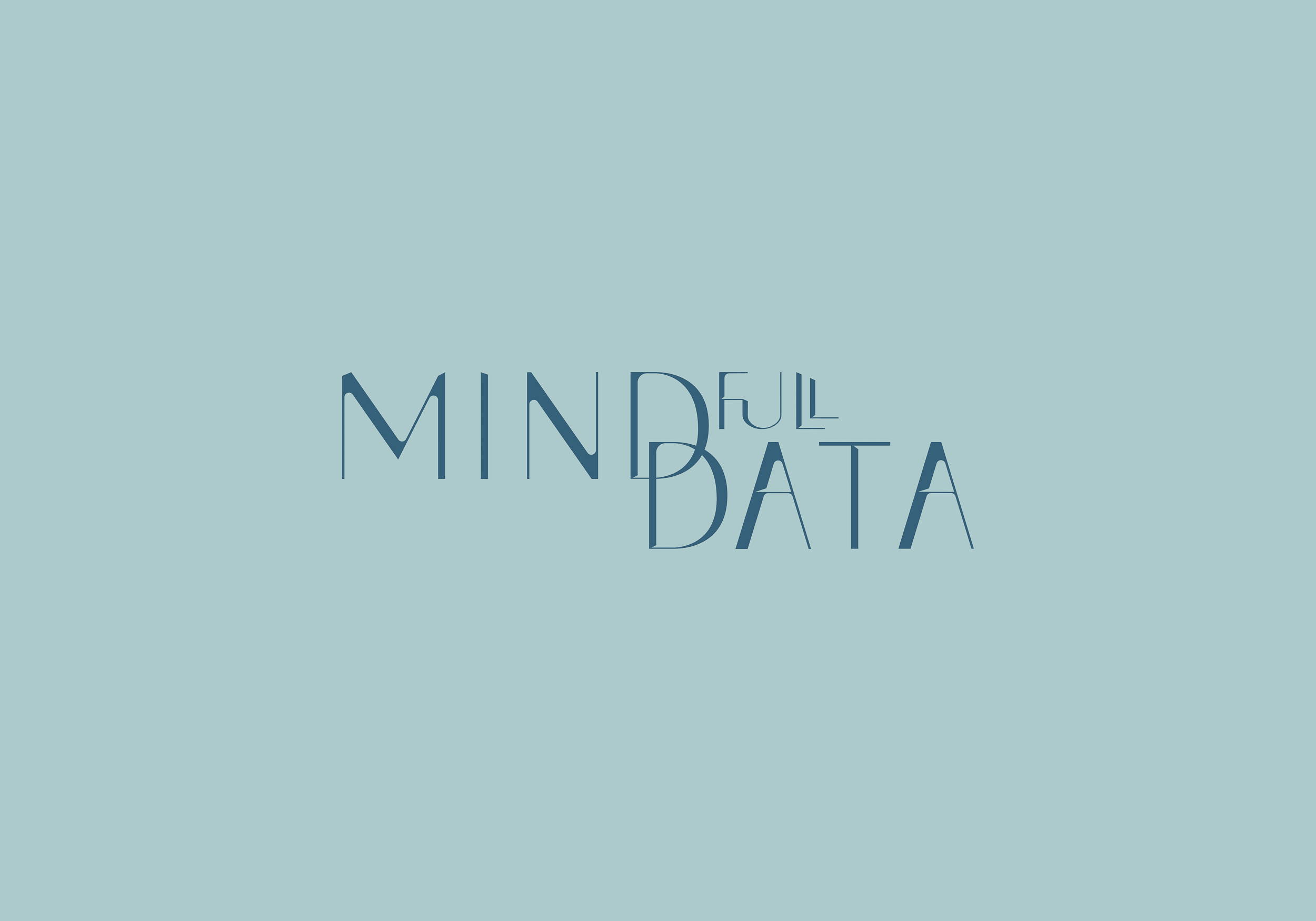 Das Logo von MINDfull DATA, mit dem Brand Design der Firma